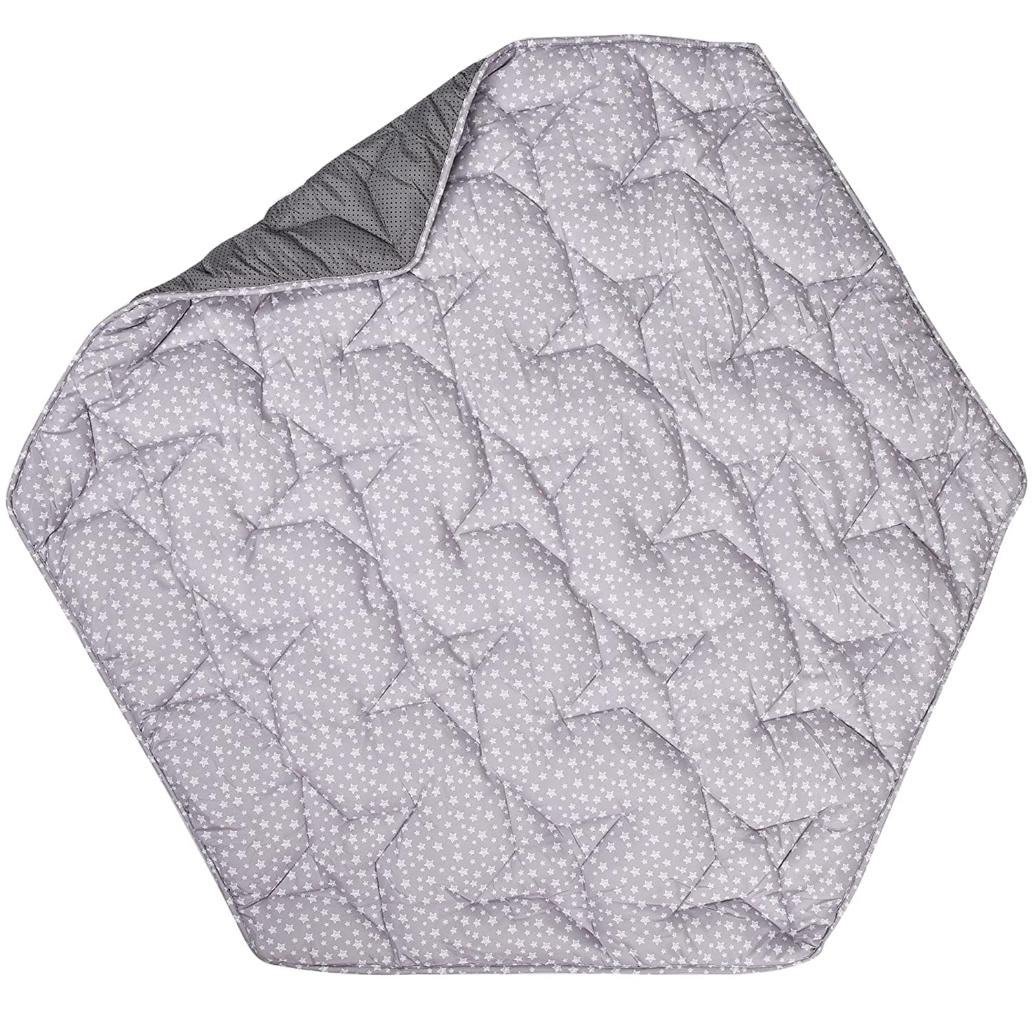 Baby Play Mat Foldable Hexagon Floor Mat For Infant & Toddler Soft