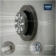 thumbnail image 2 of Grohe 26 744 Rainshower Aqua 2 Function Round Body Spray - Black, 2 of 7
