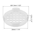 thumbnail image 2 of Unique Bargains Évent de Soffite Circulaire 29mm(1-1/8 Pieds), Lot de 36 Évents Ronds en Plastique avec Trous en Maille Blanc, 2 of 5