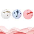thumbnail image 3 of EeaseMX 3 juguetes para gatos, bolas de hierba gatera con forma de espina de pescado hueca, campana, bola luminosa, juguetes para gatitos, juguetes para jugar con mascotas., 3 of 7