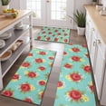 thumbnail image 2 of Pioneer Flower Floral Print Pattern Kitchen Rugs Sets Of 3,Kitchen Runner Rugs Non Skid Washable,Decorative Kitchen Floor Mats for Kitchen,Sink,Laundry,17X30 Inch + 17X47 Inch + 17X59 Inch, 2 of 6