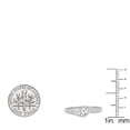 thumbnail image 3 of Dazzlingrock Collection 0.45 Carat (ctw) 14K Round White Diamond Bridal Engagement Promise Ring 1/2 CT, White Gold, Size 9.5, 3 of 3