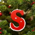 thumbnail image 3 of 26 Letter Ornaments for Christmas Tree Decoration Personalized Christmas Ornaments Alphabet for Christmas Initial Ornament 2025, DIY Craft Ornaments, Gifts for Family Friends(S), 3 of 4
