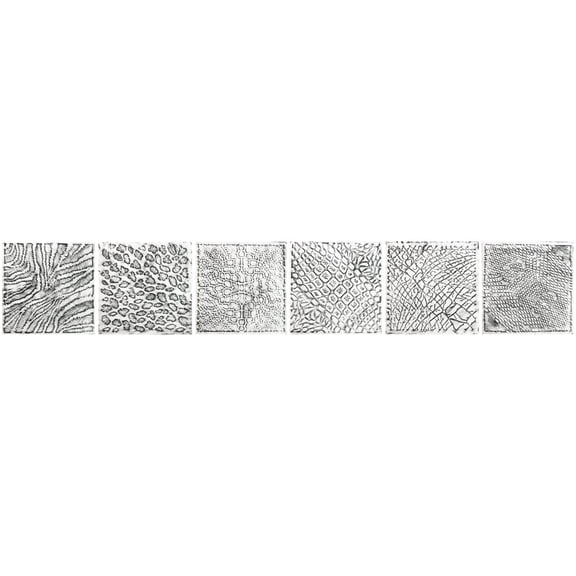 Roylco Animal Skins Rubbing Plates, Pack of 6