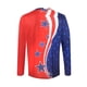 thumbnail image 5 of Hombres manga larga O-cuello impreso moda pulóver camisa casual Tops blusa Pompotops oipoqjl2274, 5 of 9