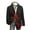 Multicolor#mens christmas blazer, variant on Lcziwo Men's Christmas Suit Jacket Xmas Party Prom Printed Suit Jacket Corduroy Three Buttons Casual Sports Coats Single Breasted Lapel Coats Multicolor,M