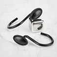 thumbnail image 6 of MKLZ Shower Curtain Hooks, Retro Metal Bathroom Rod Rings,12 Pack, Black, 6 of 7