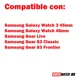 thumbnail image 2 of Correa Piel Pu Para Smartwatch Samsung Galaxy Watch 3 45mm, 2 of 6