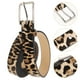 thumbnail image 4 of BRIGHTFUFU Cinturón de piel sintética de leopardo para mujer, cinturón de pelo de caballo Artificial, color marrón claro, 4 of 7