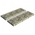 thumbnail image 1 of Spring Bench Cushion Set of 2, Flourishing Nature Theme Hand Drawn Small Bird Butterfly and Blooming Flower Pattern, Standard Size Foam Pad and Decorative Cover, Multicolor, by Ambesonne, 1 of 4