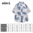 thumbnail image 2 of Camisa con estampado tropical para hombre, manga corta, bolsillo en el pecho, ajuste relajado, camisa de playa de verano vintage, 2 of 6