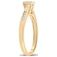 thumbnail image 4 of 14kt Yellow Gold Womens Round Diamond Cluster Ring 1/4 Cttw, 4 of 4