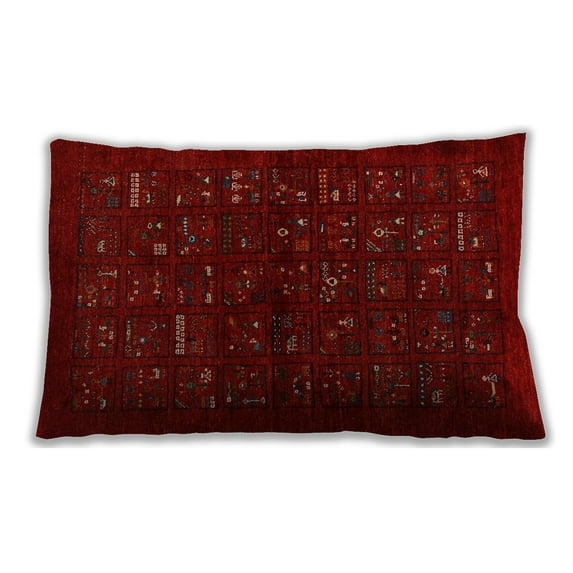 Ahgly Company Outdoor Rectangular Contemporary Lumbar Throw Pillow, 13 inch by 19 inch