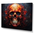 thumbnail image 2 of Designart "Skull magic Remains Geometric II" Modern Canvas Wall Art, 2 of 5