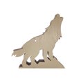 thumbnail image 3 of Lobo Animal Madera Artesanía Hueco Creativo Adorno de escritorio Cumpleaños Regalo de Navidad JShteea Libre de BPA, 3 of 9
