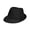 Black - black, variant on Levi's Mens Straw Fedora Trilby Hat, Black, S/M