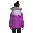 thumbnail image 2 of Weather Tamer Girls Hooded Long Sleeve Colorblocked Winter Puffer Coat, Sizes 4-16, 2 of 5