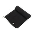 thumbnail image 5 of Unique Bargains 1 Set Soft Golf Towel with Cleaning Brush Ball Fork 15.75"x23.62" Black, 5 of 6
