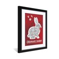 thumbnail image 3 of Monty Python - No Ordinary Rabbit- Holy Grail Professionally Framed & Matted Art Print from Typography Drawing by Artist Asher Person Framed Art Size: 18" x 24", 3 of 5