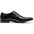 thumbnail image 3 of Zapatos de Vestir para Hombre Bruno Marc con Hebilla Doble Negro Talla 7W, 3 of 6