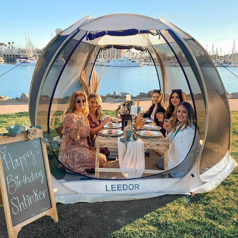 Leedor スクリーンハウス ドームテント 8-10人用 Leedor Screen House Room Pop Up Camping Canopy Instant Shelter 10