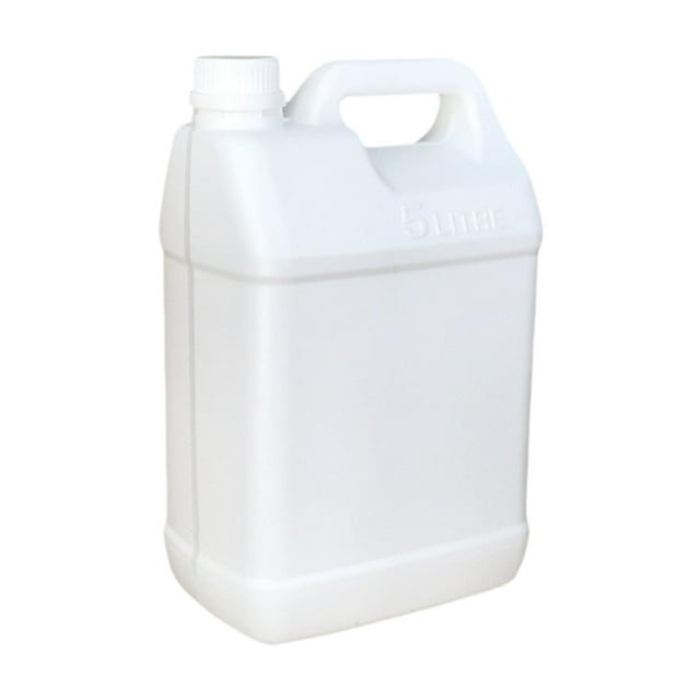 GUOOL Hdpe Jug Mixing Bottle 5L Bucket Square Camping Kettle Empty Mixing Can Storage White with scale