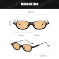 thumbnail image 2 of Montura pequeña de gafas anti-luz azul, gafas de sol de hip-hop, hechas de PC y metal, 2 of 5