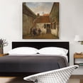 thumbnail image 2 of ARTCANVAS Inner Courtyard Canvas Art Print by Andreas Schelfhout - Size: 36" x 36" (0.75" Deep), 2 of 9