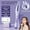 Purple, variant on Automatic Hair Curler Automatic Curling Iron with 4 Temperatures,Dual Voltage Rotating Curling Iron Fast Heating