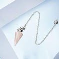 thumbnail image 2 of Stone, Pendant Dowsing Cone Energy Spiritual Necklace, Balancing, Accessories, for Women Jewelry Gifts Ornaments - pink, 2 of 8