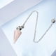 thumbnail image 2 of Piedra de cristal natural, cadena de energía cónica, collar, accesorios, para joyería de mujer rosado Salvador Colgante de piedra natural, 2 of 7