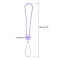 thumbnail image 2 of Uxcell Wrist Lanyard, Silicone Wrist Strap Lanyard Wrist Straps Sky Blue 5Pack, 2 of 6