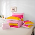 thumbnail image 6 of Erosebridal Modern Geometric Pattern 7-Piece Twin Bedding,Mid-Century Lines Bedding Comforter Set,Pink Reversible, 6 of 7
