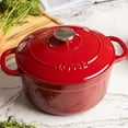 thumbnail image 6 of Lodge 5.5 Quart Cardinal Enamel Cast Iron Dutch Oven, 6 of 7