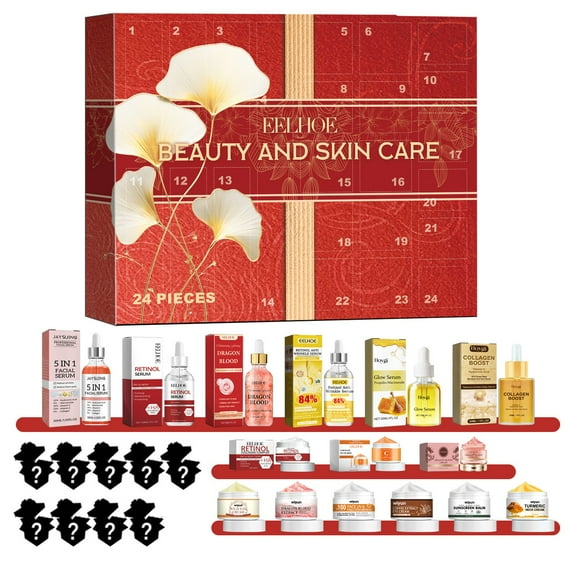 Beauty and Skin Care Advent Calendar 2024 Essence Advent Calendar Make Up Advent Calendar Set for Women Skin Care Makeup Set 24 Products Skin Care Kit Christmas 24 Day Countdown Beauty Calendar