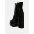 thumbnail image 3 of Dryday Diamante Zip Up Block Heel Boots, 3 of 9