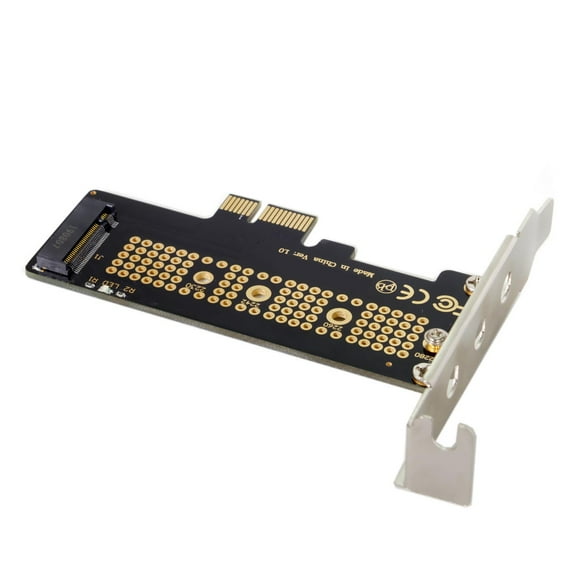 CY Low Profile PCI-E 3.0 x1 Lane to M.2 NGFF M-Key SSD Nvme AHCI PCI Express Adapter Card