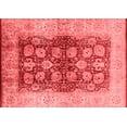 thumbnail image 1 of Ahgly Company Indoor Rectangle Oriental Red Industrial Area Rugs, 2' x 4', 1 of 4