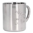 thumbnail image 3 of BuyWeek Tasse à café, tasse à café en acier inoxydable de 220 ml tasse à thé à double paroi avec poignée confortable pour enfants étudiants de bureau, 3 of 14