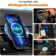 thumbnail image 2 of for iPhone 13 Pro Max Case Magnetic Compatible with MagSafe Slim Translucent Matte Phone Case Cover 6.7 inch, Black, 2 of 14
