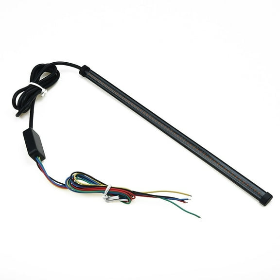 KDJ Motorcycle Sequential Switchback Flowing LED Tail Brake Turn Signal Strip Lights