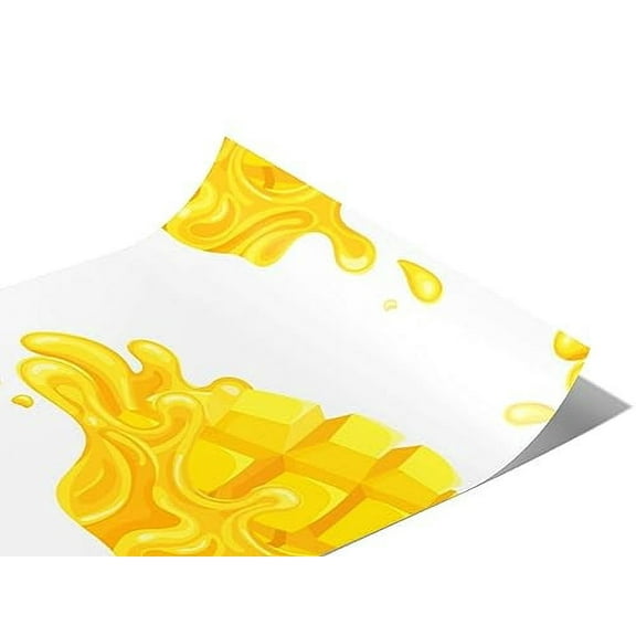 Rwraps Mango Juicy Cubes Gloss Vinyl Film Wrap 59in x 10ft Vinyl Vehicle Car Film Sheet Roll