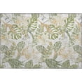 thumbnail image 2 of Addison Rugs Mayfield Premium Machine Washable Transitional Floral Ivory Rectangle Rug, 1'8" X 2'6" Machine Washable Transitional Floral Ivory Oversized Sherpa Throw Blanket, 2 of 6