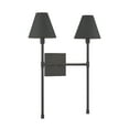 thumbnail image 3 of Matte Black Two Light Wall Sconce from the Jefferson Collection, 3 of 5