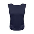 thumbnail image 7 of Womens Workout Tank Tops Racerback Sleeveless Running Workout Yoga Tops Summer Beach Athletic Shirts Dark Blue 2XL, 7 of 7