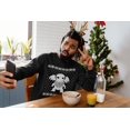 thumbnail image 2 of Old Glory Mens Cthulhu Ugly Lovecraft Christmas Sweater Long Sleeve Sweatshirt, 2 of 6