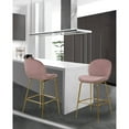 thumbnail image 3 of Meridian Furniture Inc Paris 26 in. Upholstered Counter Stool - Set of 2, 3 of 11