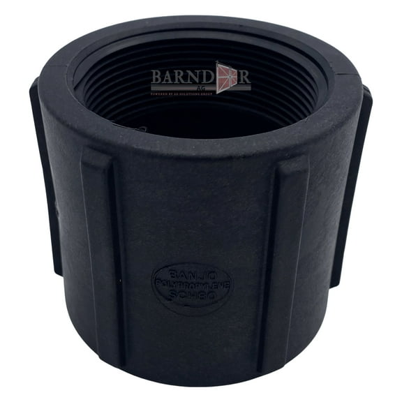 Barndoor Ag Banjo CPLG200 Polypropylene Pipe Fitting, Coupling, Schedule 80, 2" NPT Female