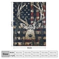 thumbnail image 4 of Nawypu Camo Deer Blanket for Men, Men's Hunting Blanket Deer Hunting Gifts for Men, Camouflage USA Flag Blankets for Men, Hunting Decor for Room Bed Sofa, 4 of 6