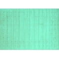 thumbnail image 1 of Ahgly Company Indoor Rectangle Solid Turquoise Blue Modern Area Rugs, 6' x 9', 1 of 4